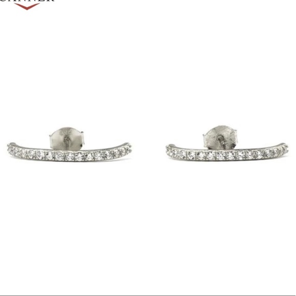 Cz Earring Bar Cuffs - Picture 3 of 4